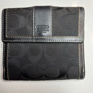 Coach black wallet
